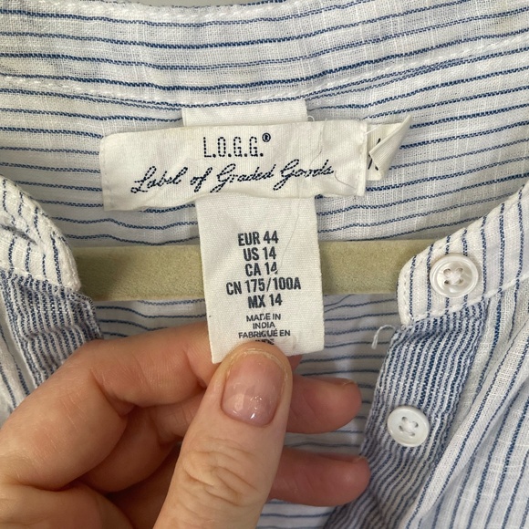 H&m long sleeve mixed striped tunic - Picture 3 of 10